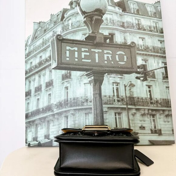 Coach CO922 Morgan Square Crossbody IN Black - Picture 4 of 7